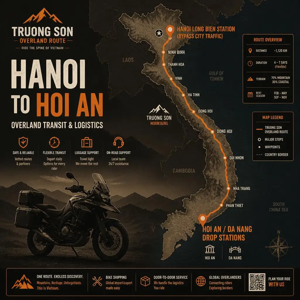 vietnam motorbike tour kawasaki kle 500 cross country one way freight network