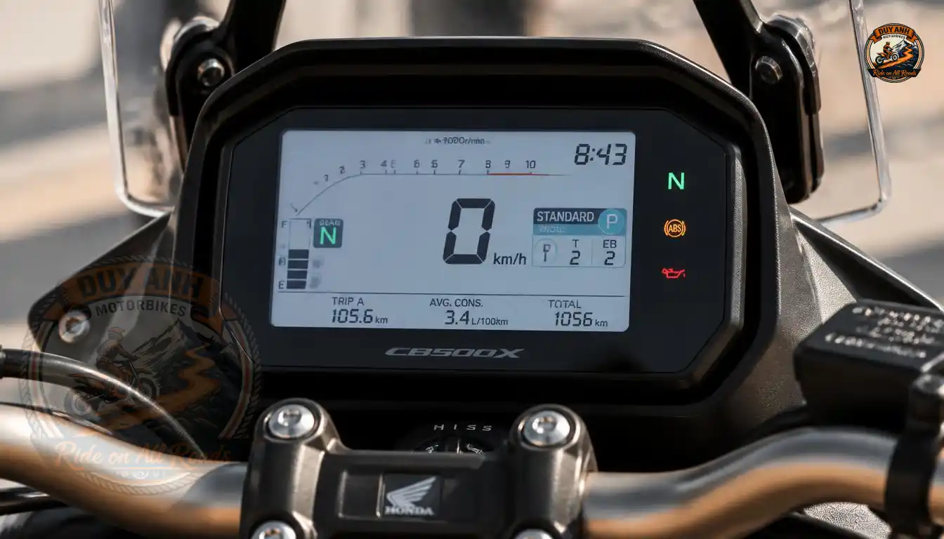 honda cb500x fuel economy long distance touring