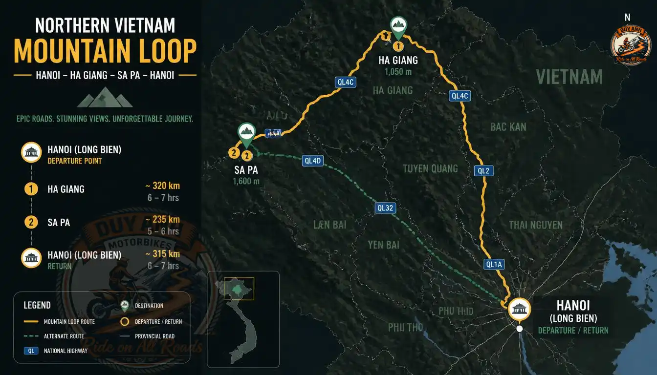honda cb500x review vietnam route map2