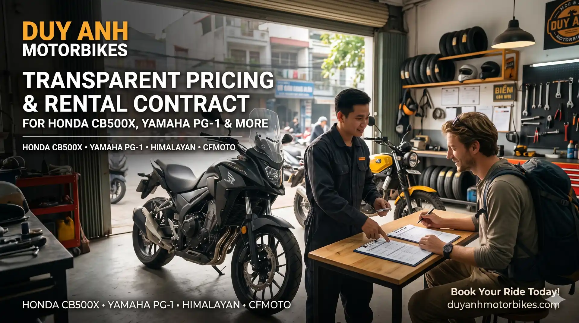 motorbike options for foreign tourists hanoi
